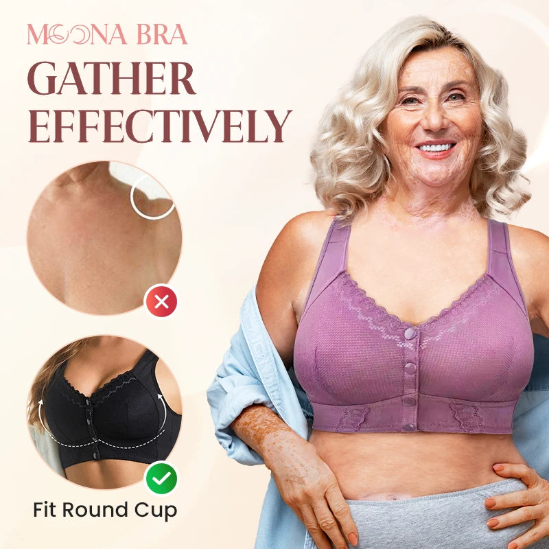 Moona Bra – LAST DAY SALE 80% OFF – Front Closure Breathable Bra for Seniors