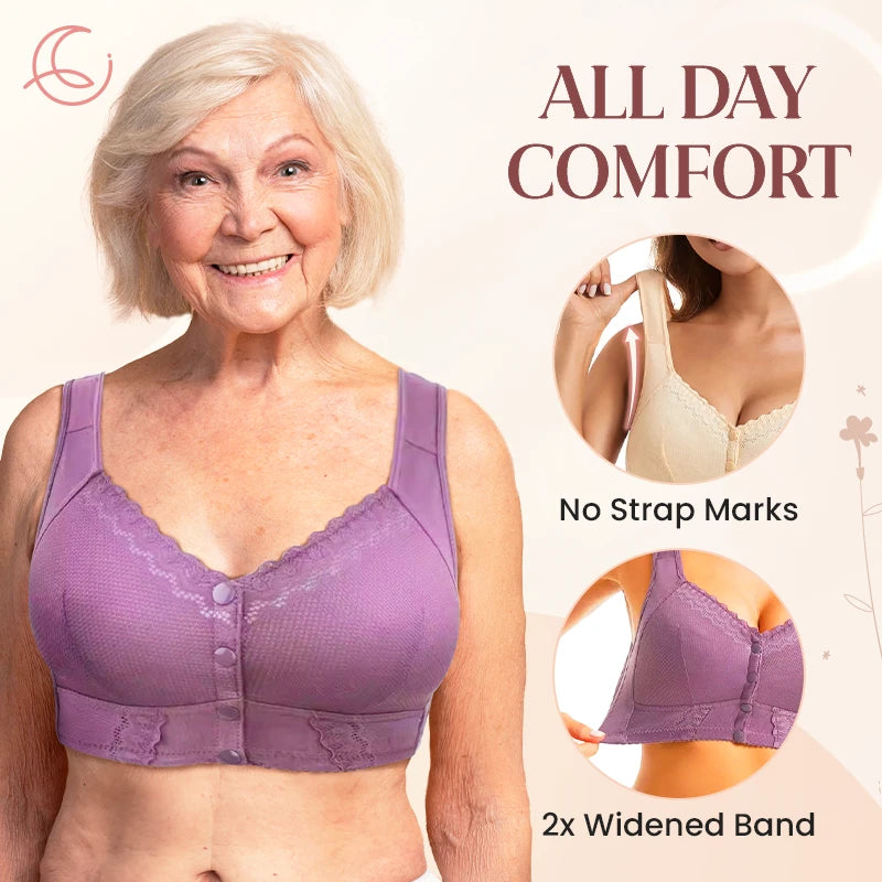 Moona Bra – LAST DAY SALE 80% OFF – Front Closure Breathable Bra for Seniors