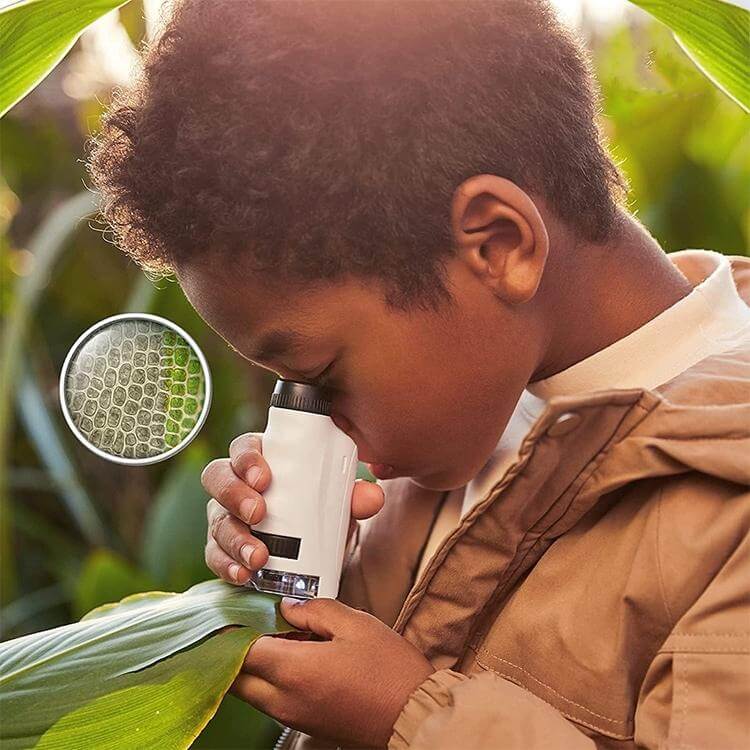 Kid’s Portable Pocket Microscope with Adjustable 60-120x zoom