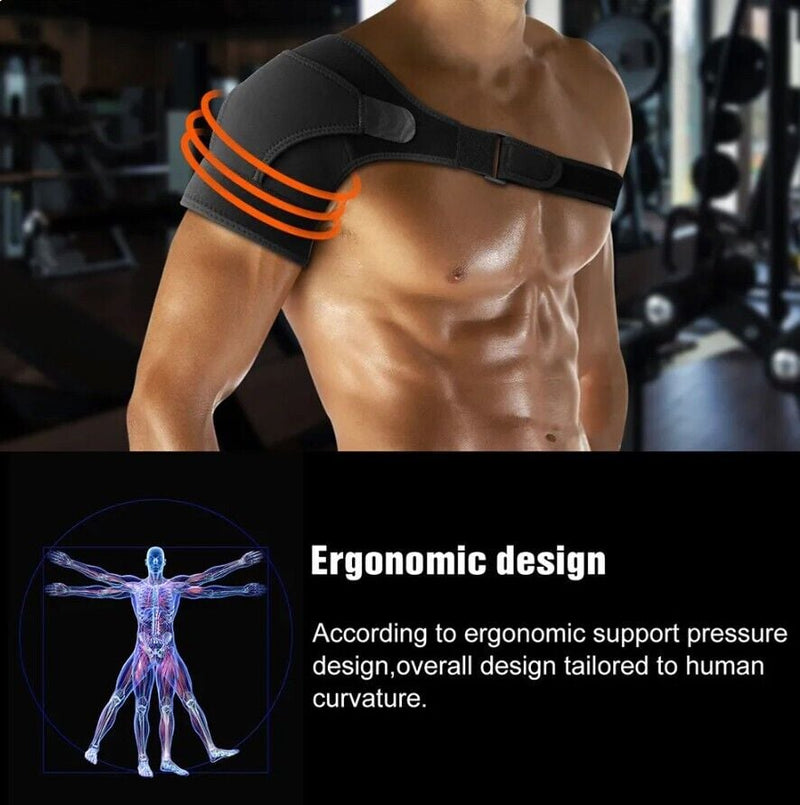 Kinetic Adjustable Compression Shoulder Brace (One Size Fits All)