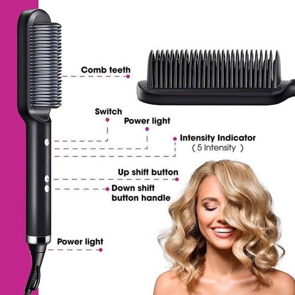 LAST DAY 49% OFF – Negative Ion Hair Straightener Styling Comb