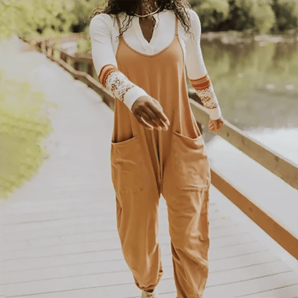 LAST DAY 49% OFF – Wide Leg Jumpsuit with Pockets