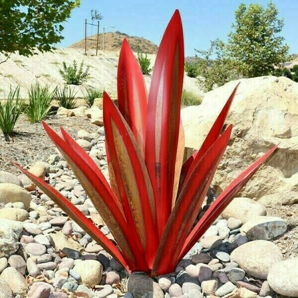 Exquisitehonor Last Day 70% OFF – Anti-rust Metal Led Tequila  Agave Plant-Perfect for garden