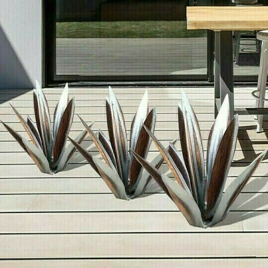 Exquisitehonor Last Day 70% OFF – Anti-rust Metal Led Tequila  Agave Plant-Perfect for garden