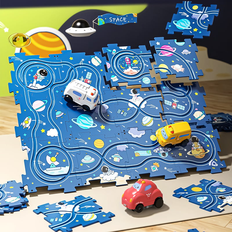 Last Day 70% OFF – Children’s Educational Puzzle Track Car Play Set