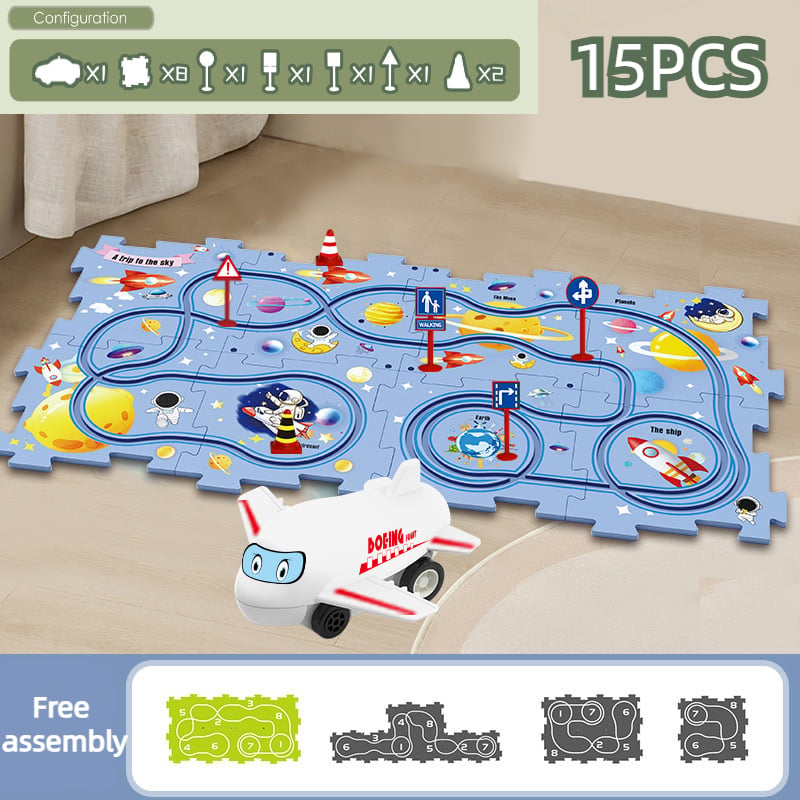 Last Day 70% OFF – Children’s Educational Puzzle Track Car Play Set