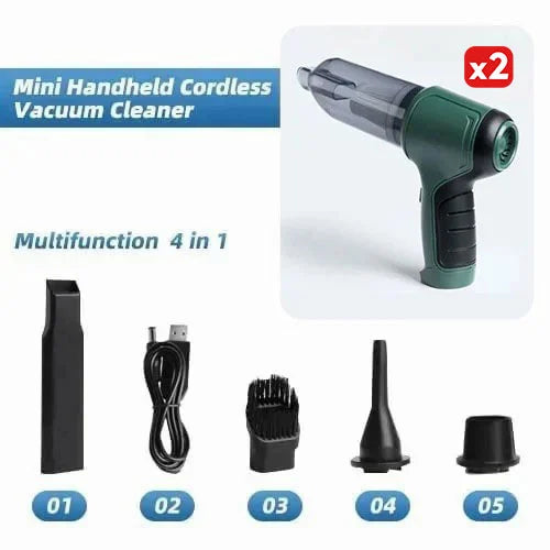 Last Day Promotion 50% OFF- gloretails – Wireless Handheld Car Vacuum Cleaner