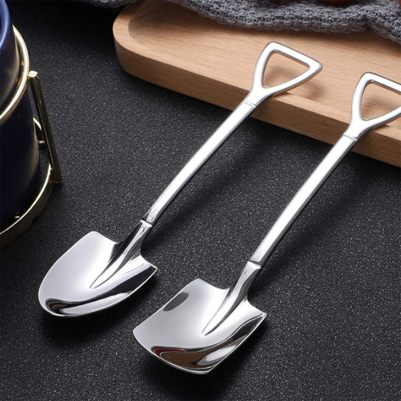 (Last Day Promotion- SAVE 48% OFF) Stainless Steel Shovel Spoon鈥揵uy 5 get 5 free (10pcs)