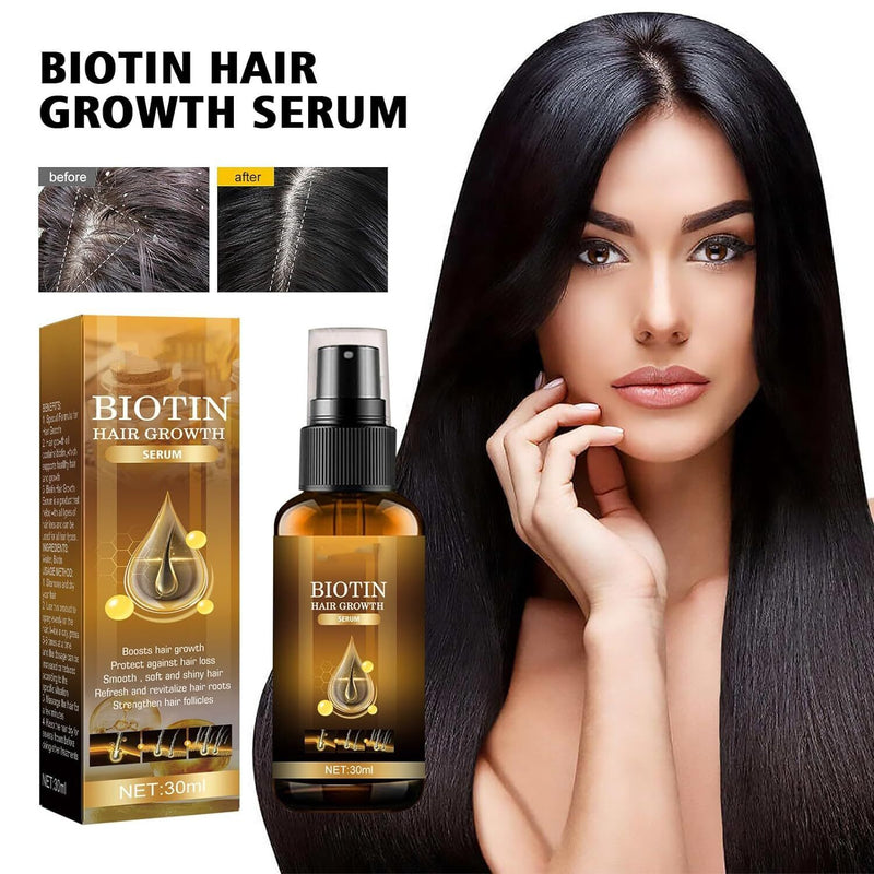 (LAST DAY SALE-80% OFF) Moonbiffy – Biotin Premium Hair Growth Serum