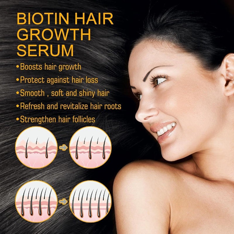 (LAST DAY SALE-80% OFF) Moonbiffy – Biotin Premium Hair Growth Serum