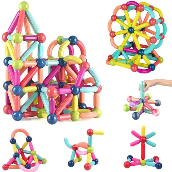 Last Day Special Sale 49% OFF – Magnetic Balls and Rods Set Educational Magnet Building Blocks