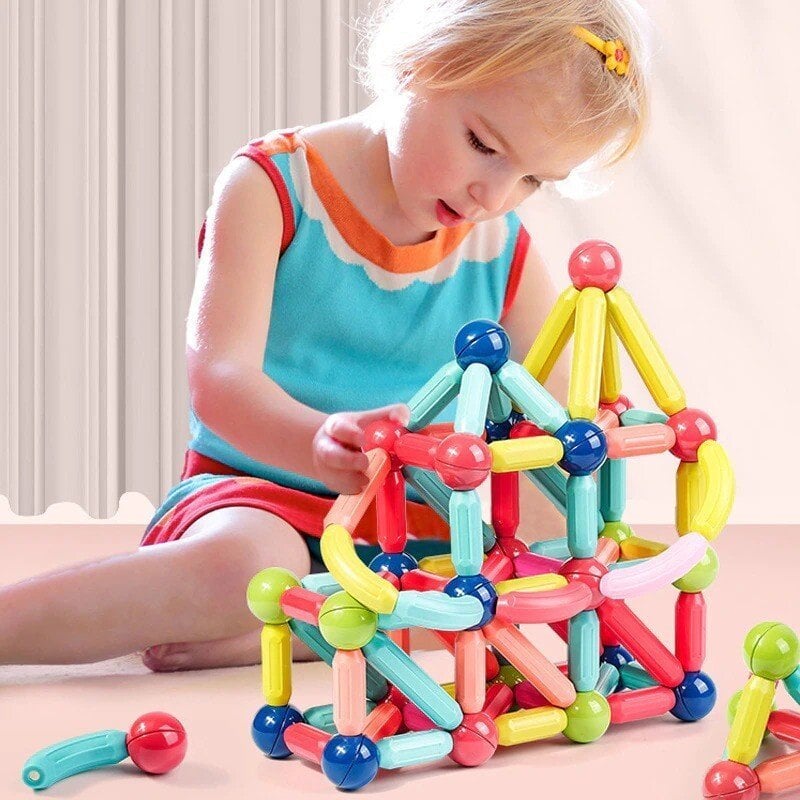 Last Day Special Sale 75% OFF – Magnetic Balls and Rods Set Educational Magnet Building Blocks