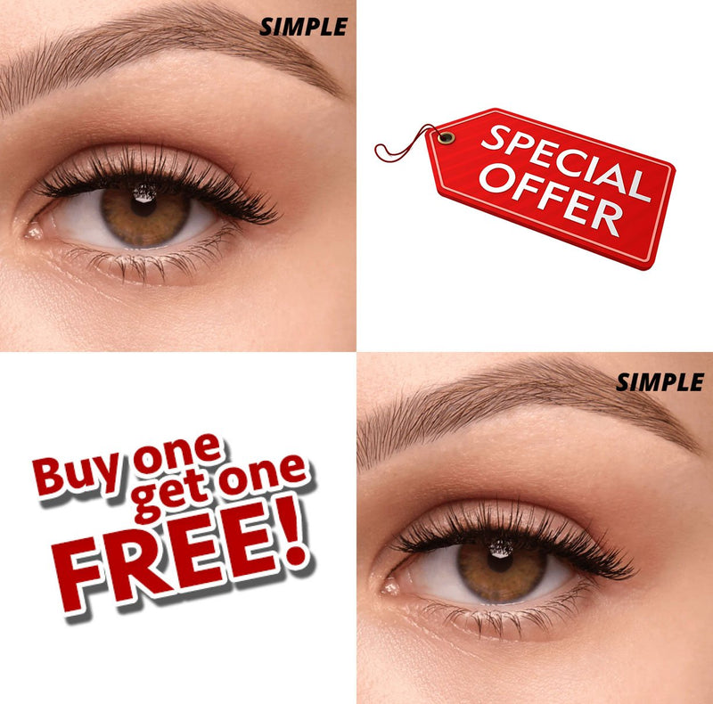 lumentes eyelash simple x2