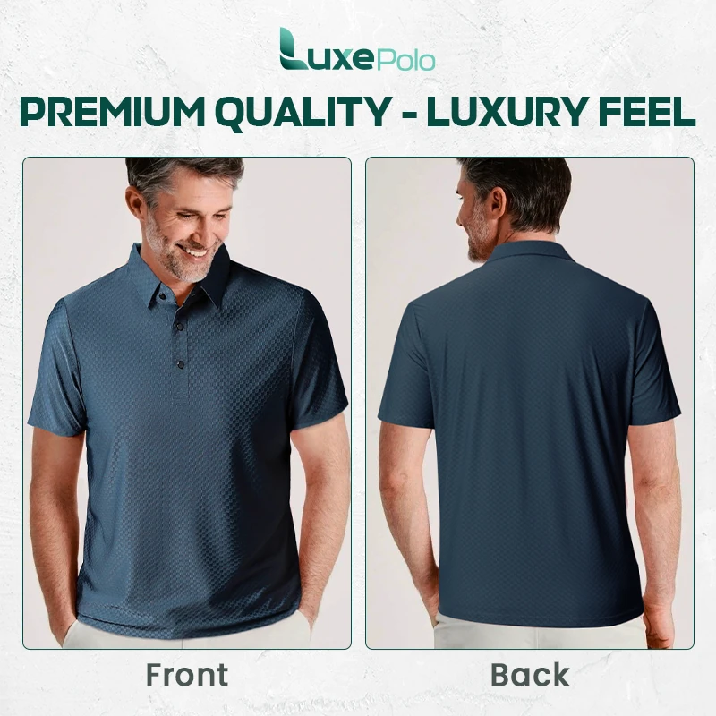 LuxePolo – LAST DAY 70% OFF | Men’s Icy Silk Anti-wrinkle Polo Shirt