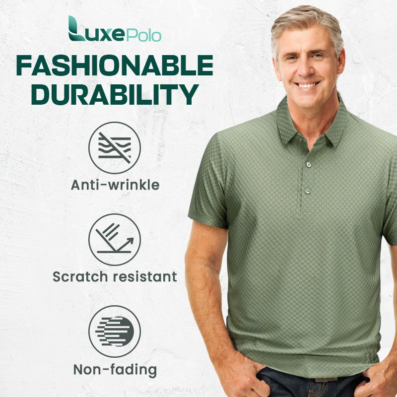 LuxePolo – LAST DAY 70% OFF | Men’s Icy Silk Anti-wrinkle Polo Shirt