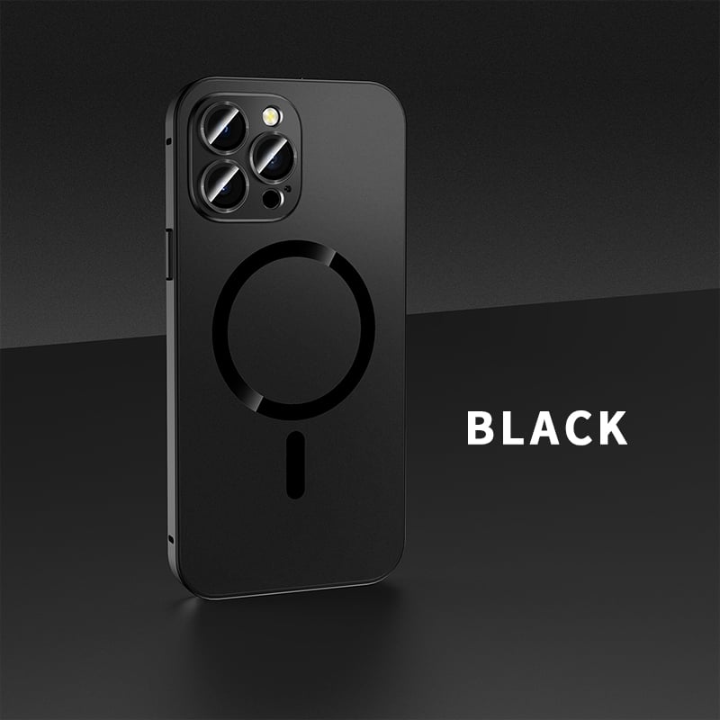 Magnetic Buckle Metal Frame Case Cover For iPhone