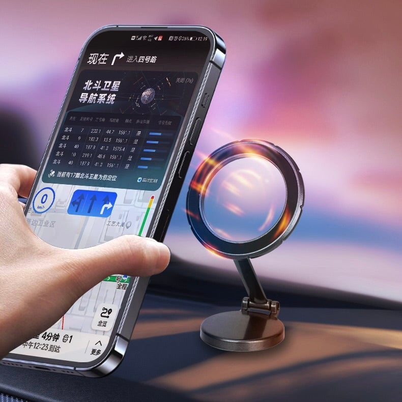 Magnetic Phone Mount for Car: Rotate and Fold for Perfect Viewing