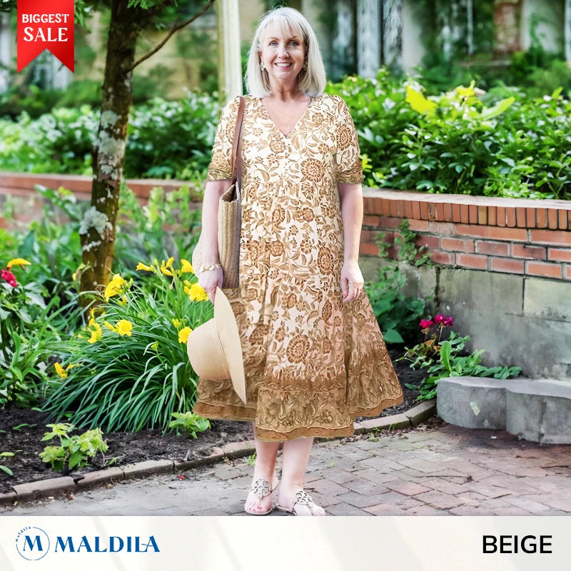 Maldila – Last day 80% OFF – V-neck Bohemian Dress