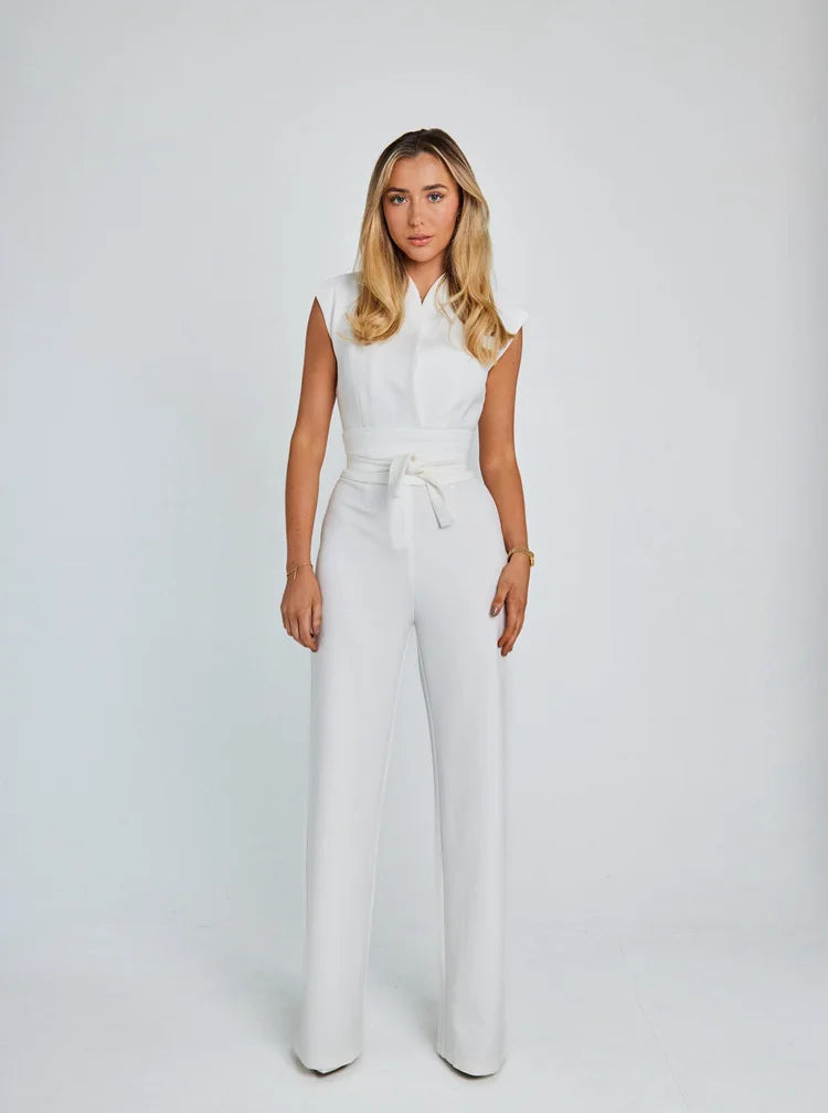 Margaret | The Sculpting Sleeveless Wide-Leg Jumpsuit