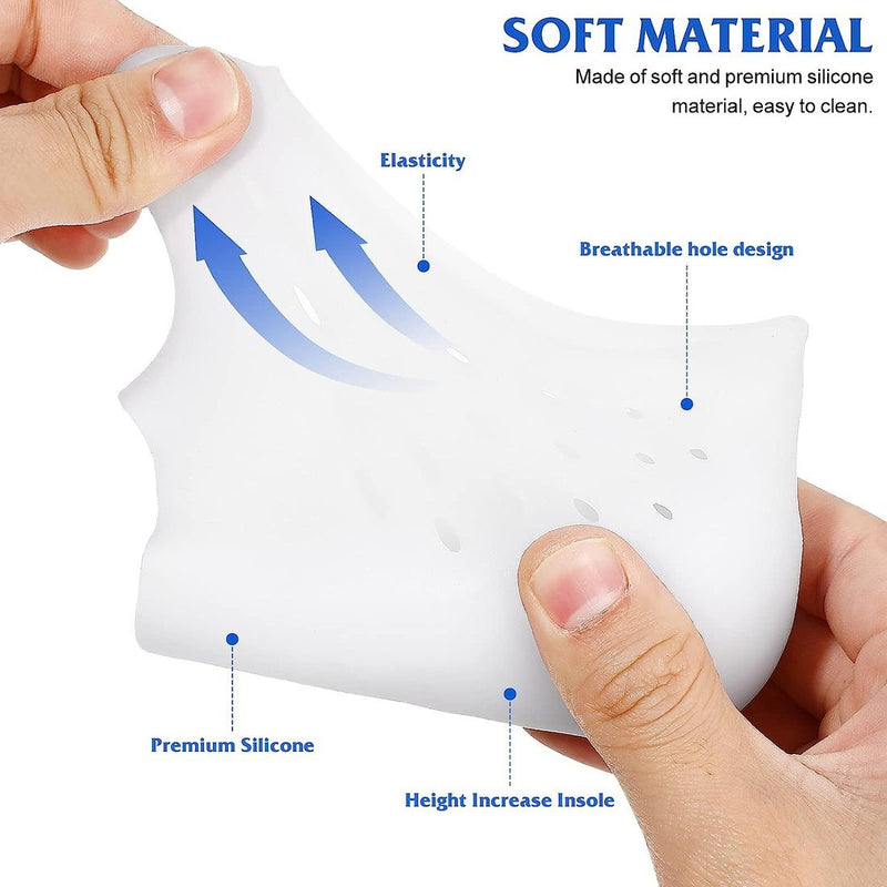 Medical grade height increasing gel insoles