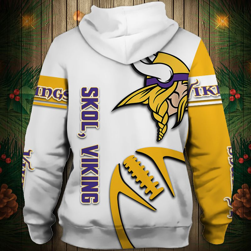 MINNESOTA VIKINGS 2022 NEW 3D GRAPHIC HOODIE