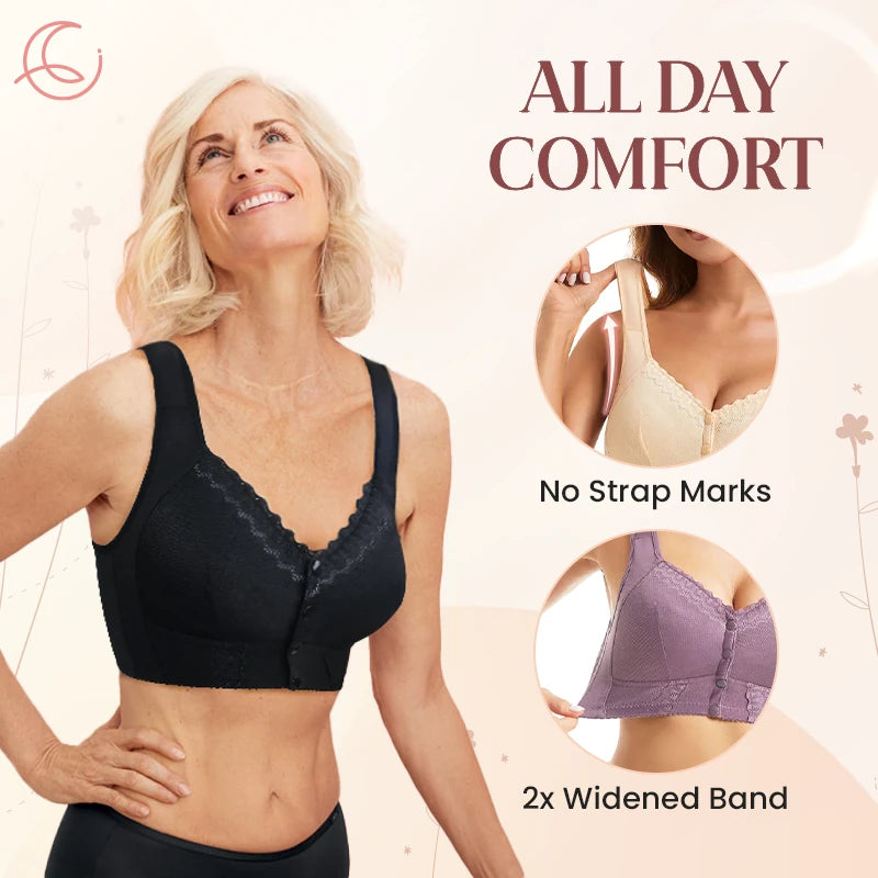 Moona Bra – Front Closure Breathable Bra for Seniors