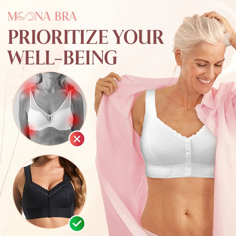 Moona Bra – Front Closure Breathable Bra for Seniors