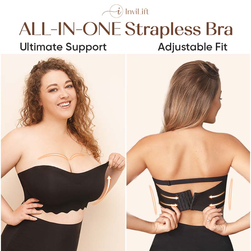 Mother鈥檚 Day Promotion 49% 0ff-Plus size Sexy Strapless Invisible Push Up Bra