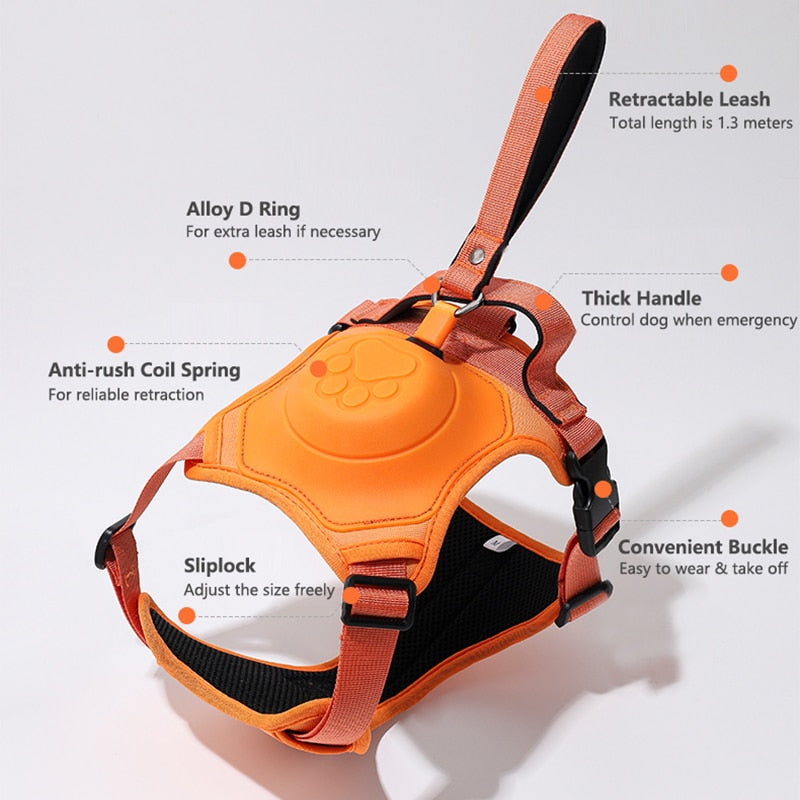 No Pull Dog Harness With Retractable Leash – The Ultimate All-In-One Solution for Your Dog