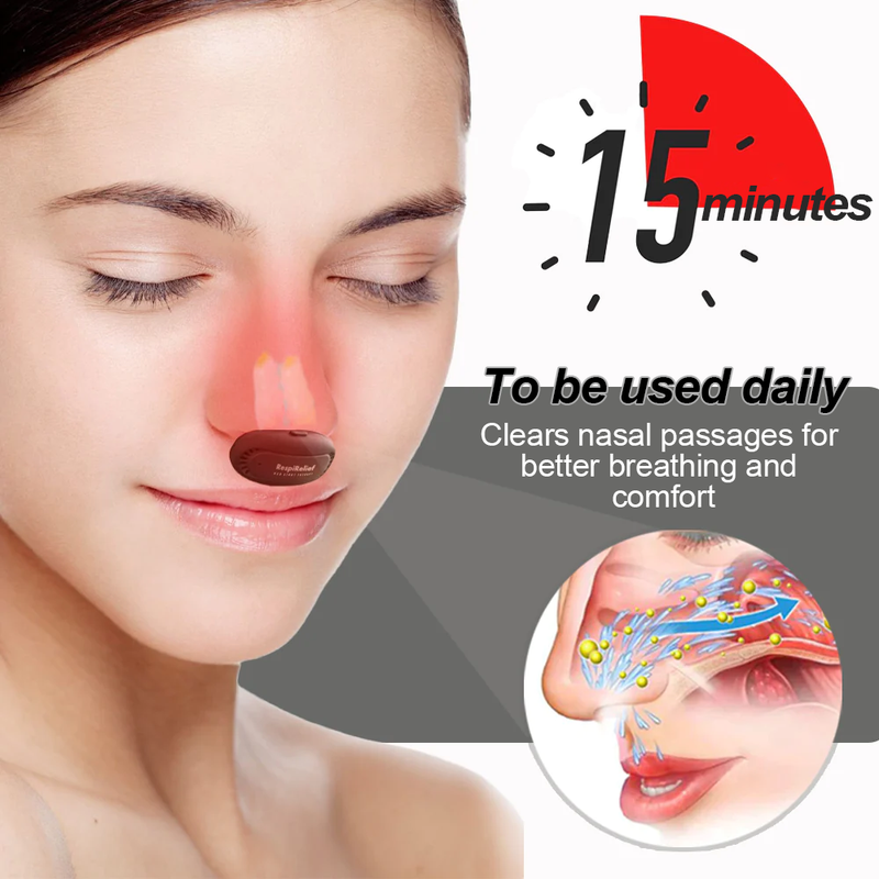 Nurbini RespiRelief red light nasal therapy device