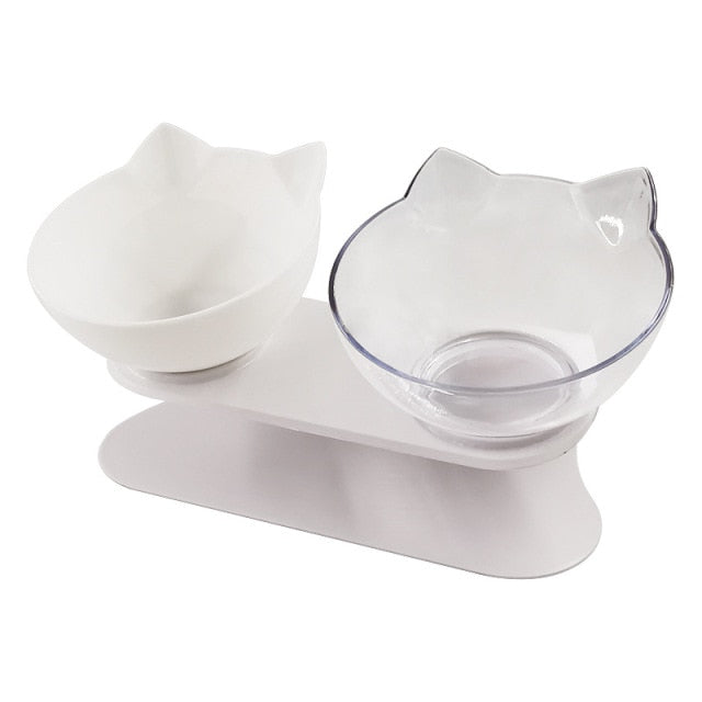 Orthopedic Double Cat Bowl With Raised Stand