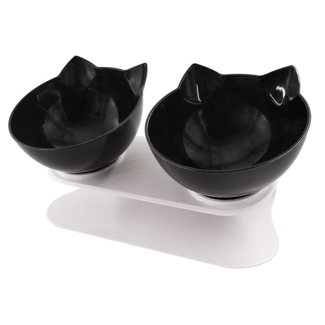 Orthopedic Double Cat Bowl With Raised Stand