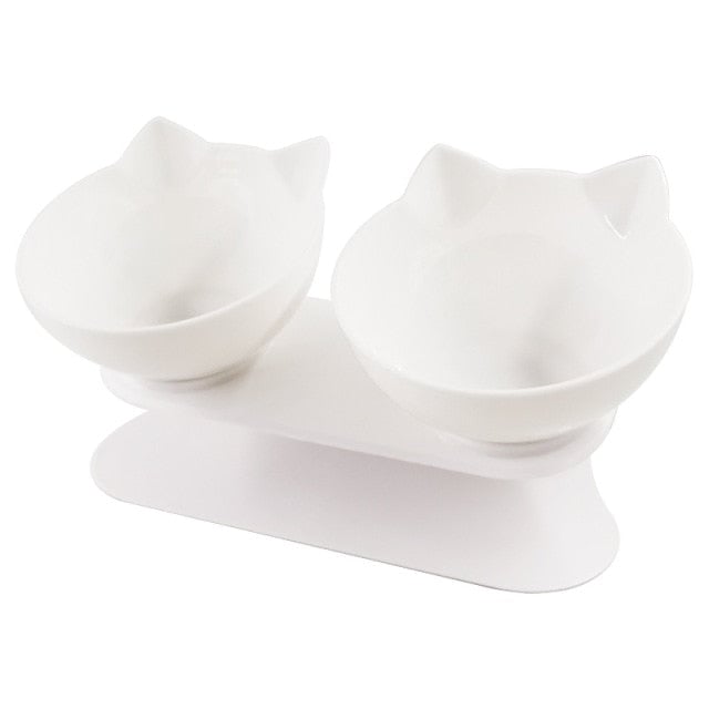 Orthopedic Double Cat Bowl With Raised Stand