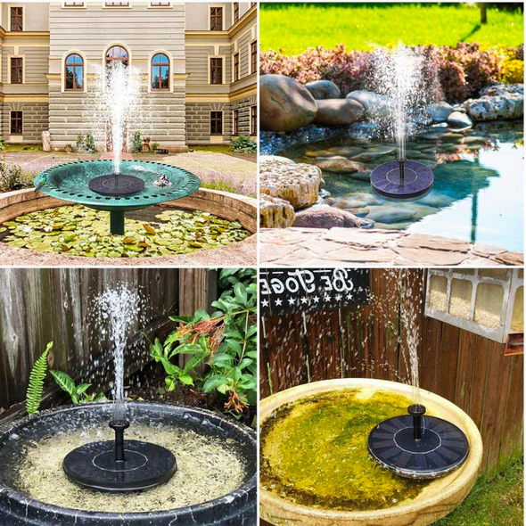 Solar-Powered Garden Fountain Pump