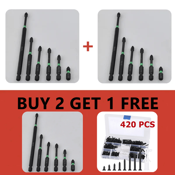 PH2 Magnetic Screwdriver Bit Set – Drilling work no longer be complicated!