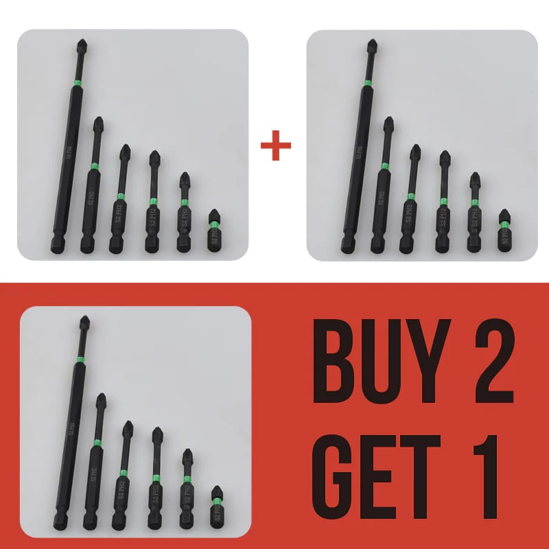 PH2 Magnetic Screwdriver Bit Set – Drilling work no longer be complicated!