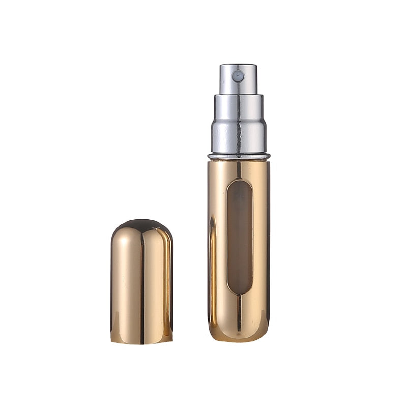 Premium Gold – 5ml Portable Mini Refillable Perfume Bottle – Travel Spray Atomizer Bottle