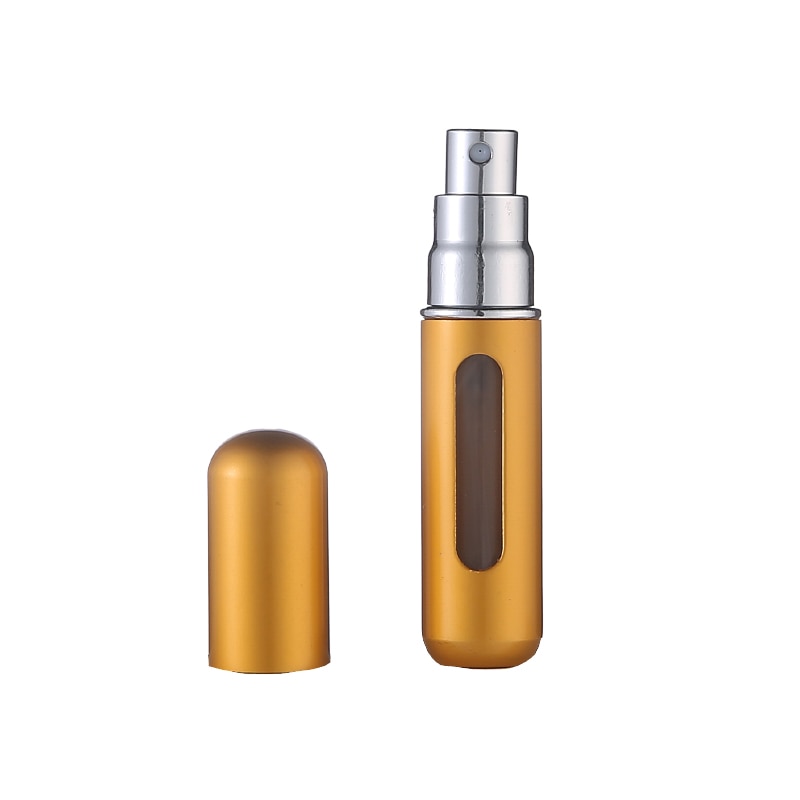 Premium Orange - 5ml Portable Mini Refillable Perfume Bottle - Travel Spray Atomizer Bottle