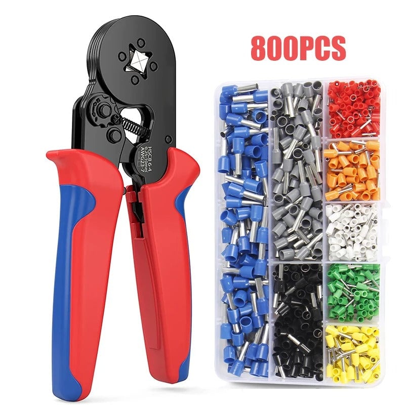 Ratchet Tubular Terminal Wire Crimpers Set