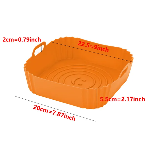 REUSABLE SILICONE AIR FRYER PAN LINER