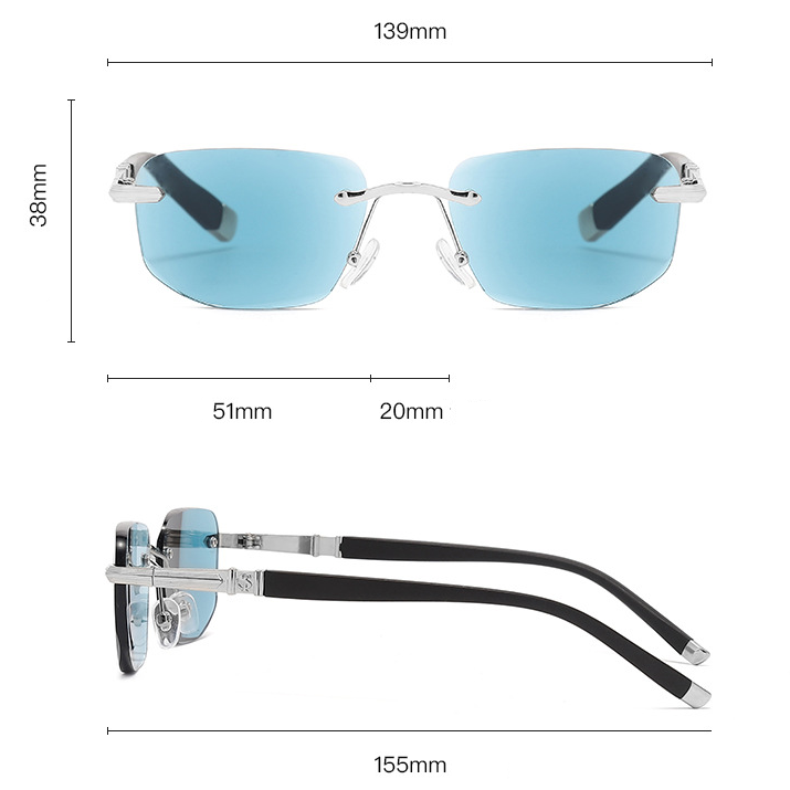 Sapphire High Hardness Anti-Blue Light Far and Near Presbyopic Sunglasses