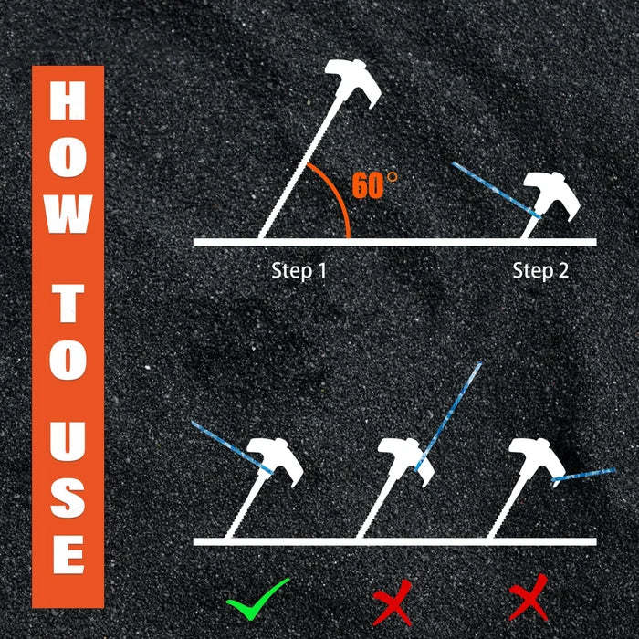 Tent Stakes – Ground Anchors Screw in