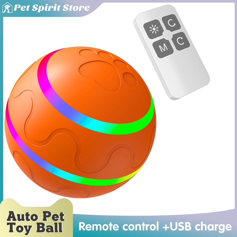 USB Rechargeable Smart Pet Toy Ball – Interactive Play for Dogs and Cats