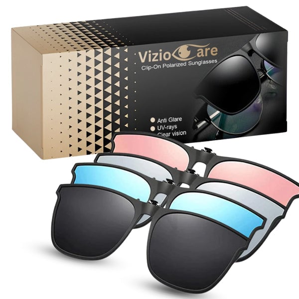 VizioCare Clip-On Polarized Sunglasses – Limited Discounts expires in a FEW minutes