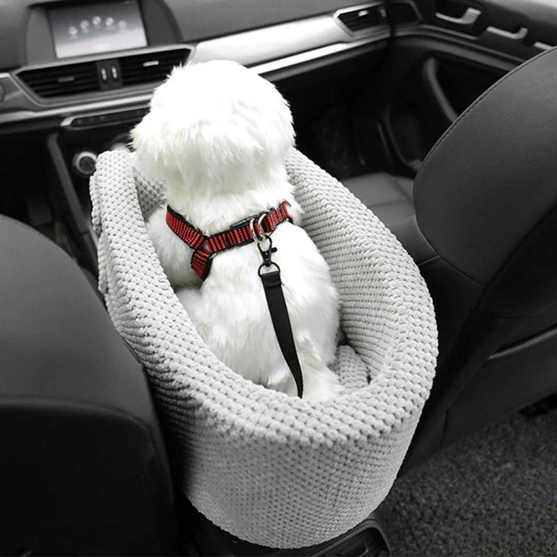 Waggle Portable Pet Nonslip Car Seat With Seat Belt