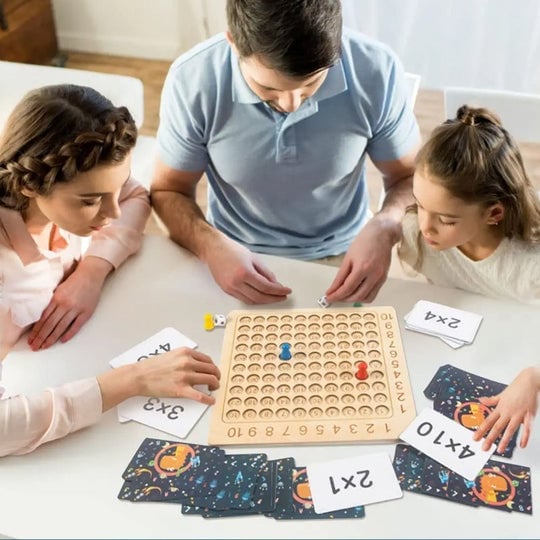 Wooden Multiplication Board Game